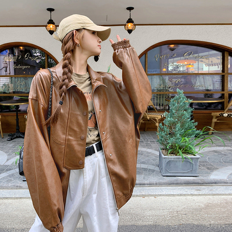 High-grade Casual Leather Jacket Motorcycle Clothing