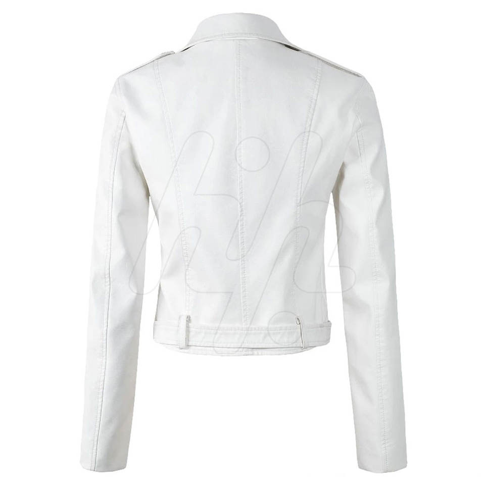 Comfortable Long Sleeve Women Leather Jacket