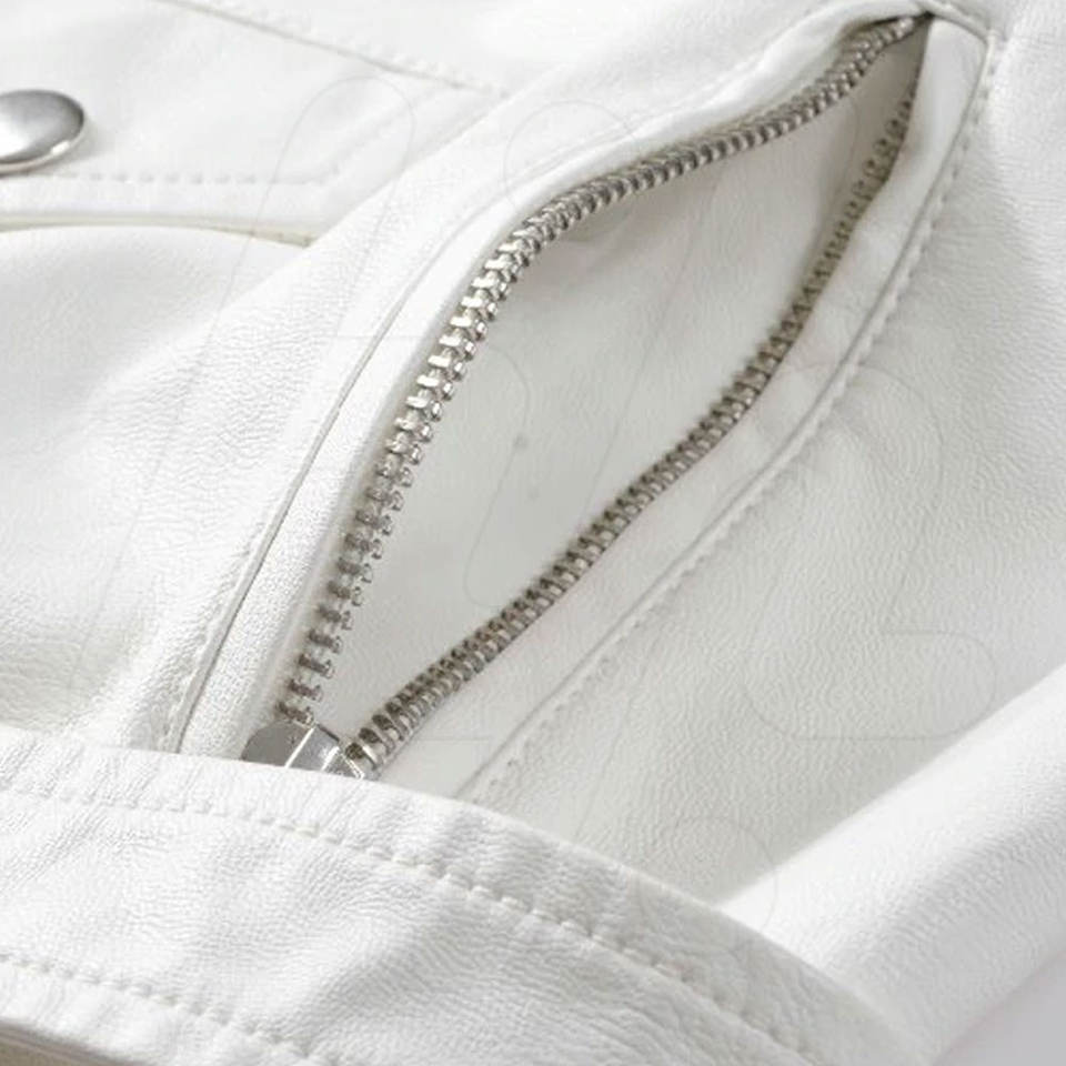Comfortable Long Sleeve Women Leather Jacket
